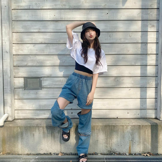 Oversize Crop トップス